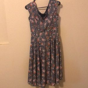 Mod cloth floral dress, size Small